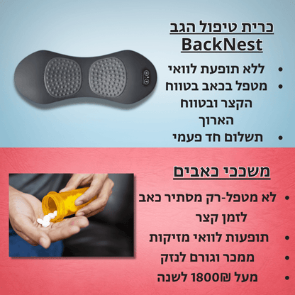 כרית טיפול הגב BackNest - מבית PELZA
