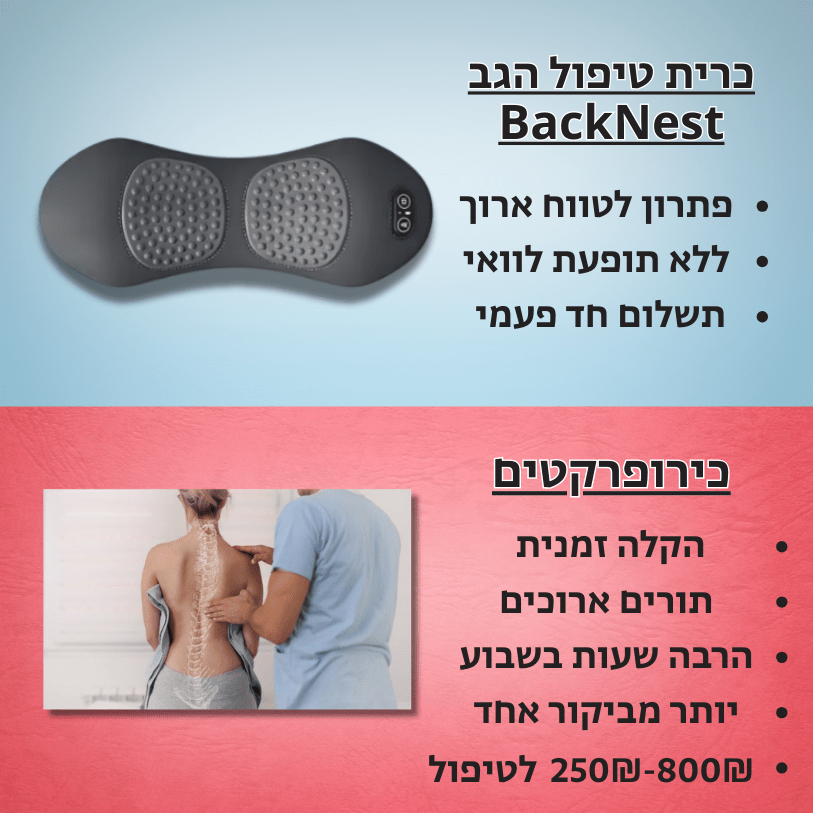 כרית טיפול הגב BackNest - מבית PELZA