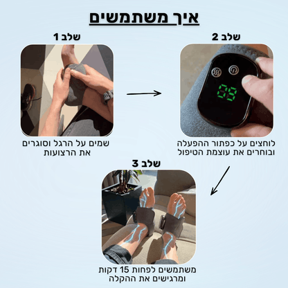 מעסה כף הרגל 3 ב-1 - הקלה בכאב תוך 15 דקות ביום!