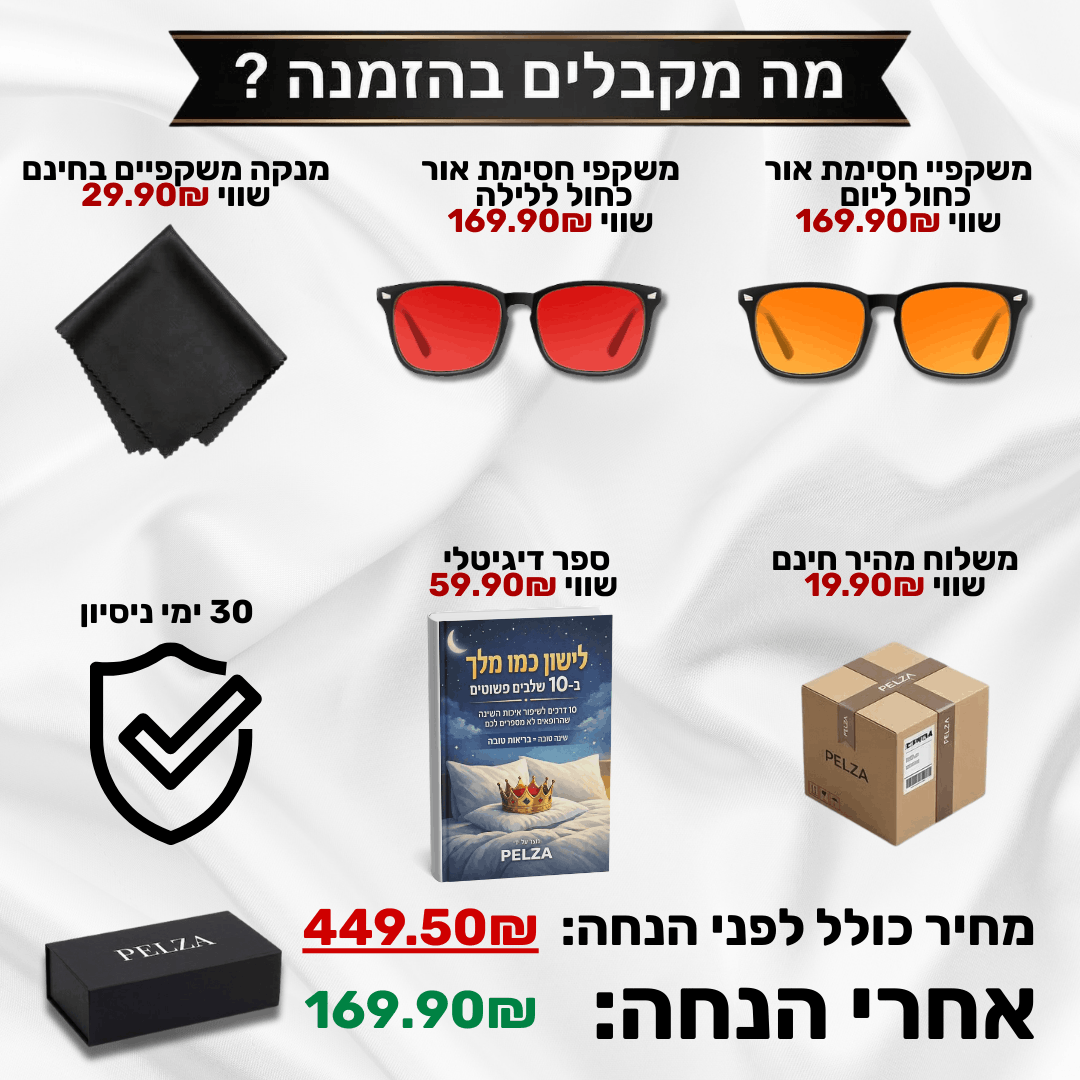 BlueShield - משקפי חסימת 99.5% אור כחול